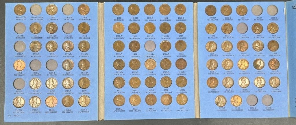 1909-1940 US Lincoln Head Penny Collection in Book