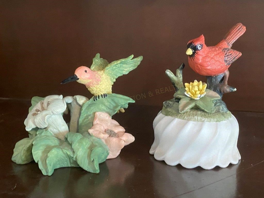 2 Bird Figurines