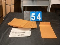 100 6x9 Kaft Envelopes 40765