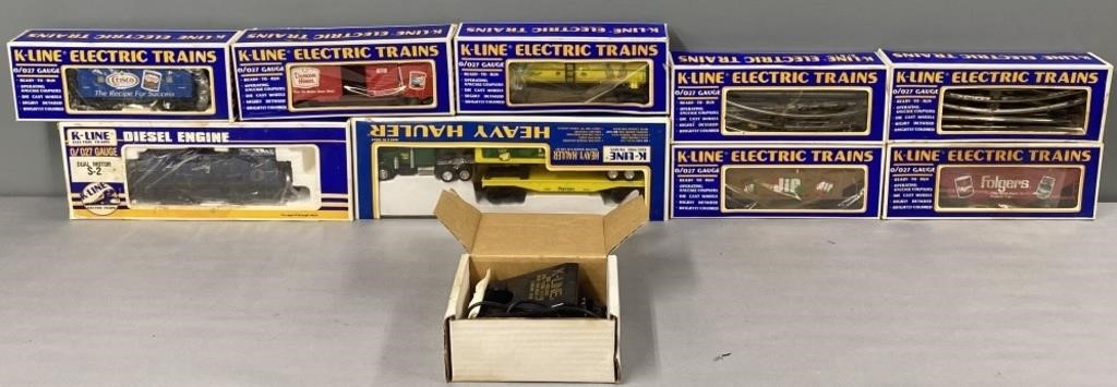 K-Line Train Cars & Transformer Lot Collection