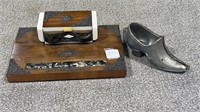 Inkwell and Shoe Mold