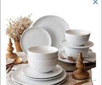 over&back 12-piece Porcelain Dinnerware Set