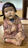 Mid century ceramic Asian girl statue - maybe