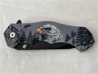 Portable Folding Knife w/ Eagle