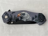 Portable Folding Knife w/ Eagle