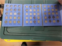 partially full Jefferson Nickel coin book
