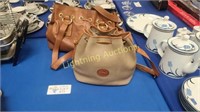 TWO BROWN AND TAN LADIES' DESIGNER PURSES