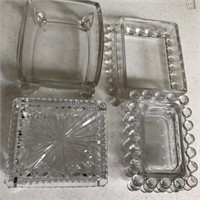 Vintage Glass Cigarette Boxes