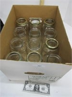 12 regular mouth quart mason jars