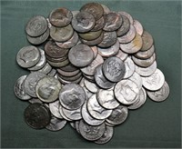 Approx. 86 US Kennedy silver clad half dollars