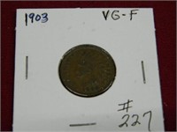 1903 Indian Cent - V.G. Fine