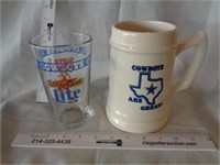 Dallas Cowboys Stein & Bar Glass