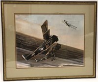 J.B. Deneen Framed Print of WWI Biplanes