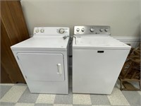 Maytag Top Load Washer and GE Electric Dryer