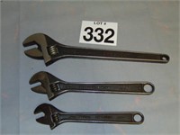 Cescent Wrenches   10, 12, 15 "