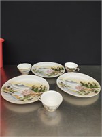 (3) Asian Plates & Cups