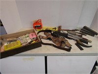 Misc Lot-Sharpening Stones, Gun Cleaning Kit,