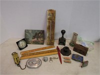 Misc Vintage Lot-Scale, Thermometer, & More