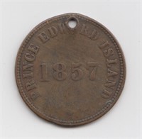 1857 PEI Half Penny Token