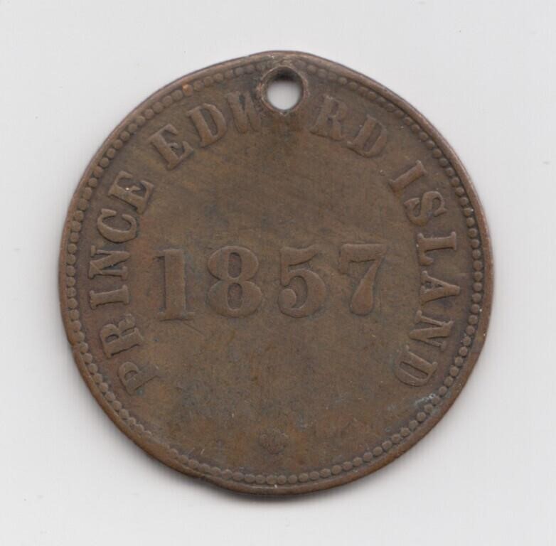 1857 PEI Half Penny Token