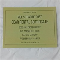 Mel's Trading Post FREE Gear Rental