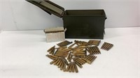 .50 Cal Ammo can with 50+ rounds of mixed