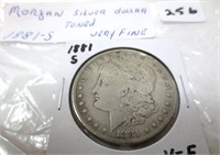 1881-S Morgan silver dollar