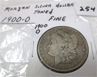 1900-O Morgan silver dollar