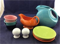 Fiesta Lot With Pitcher, Gravy Boat, S&P, 3