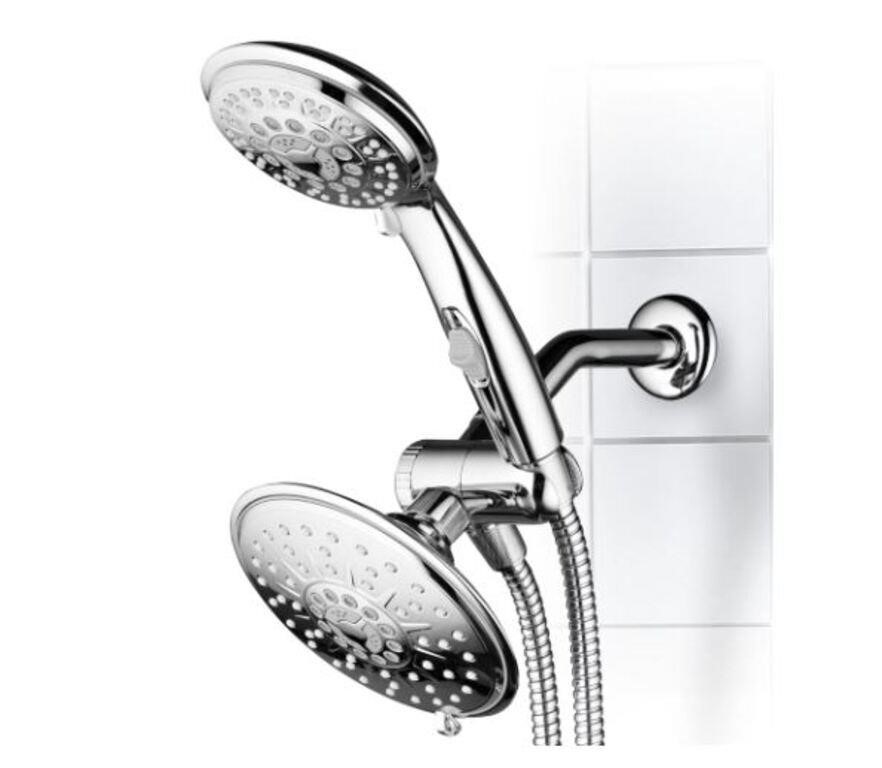 HydroLuxe 30-Setting 6-inch Luxury, Dual Shower