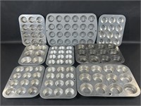 Four Different Sized Cupcake Trays - 9 Trays
