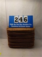 Lot of 23 Bamboo Trays