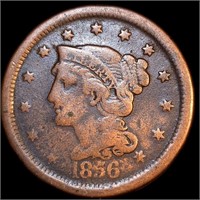 1856 Braided Hair Large Cent - Slanting 5