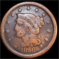 1856 Braided Hair Large Cent - Slanting 5