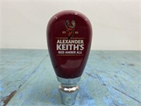 Alexander Keiths Red Amber Ale Draught Tap Handle