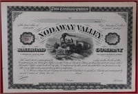 Nodway Valley RR Stock Certificate
