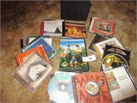 Small lot of DVDS-21 count with small black case