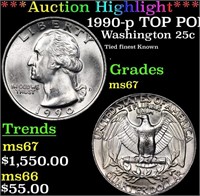 ***Auction Highlight*** 1990-p Washington Quarter