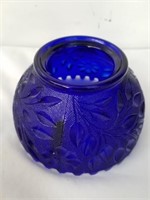 Vintage 6x3-in blue Glass lamp shade