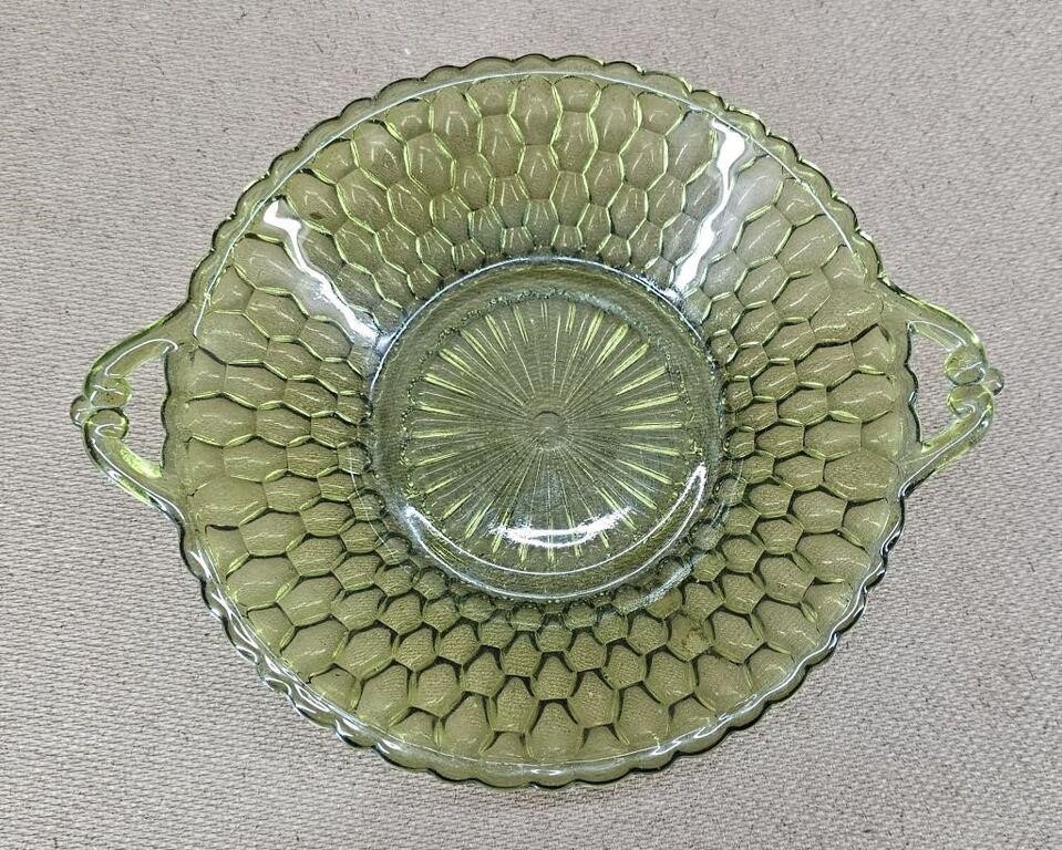 1960s Olive Handle Serving Dish