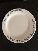 Bid x 48: NEW Plate, 6.25" USS George HW Bush