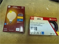 Recessed Remodeling Kit and Light Bulb