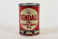 KENDALL MOTOR OIL U.S. QT CAN