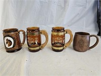 Advertising, Copper and Japan Beer Mugs