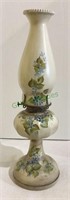 Glass vintage oil lamp hand painted including