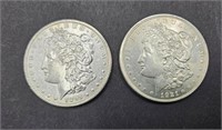 2 1921-P Morgan Silver Dollars