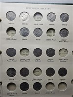 62 Jefferson nickels 1976-2006