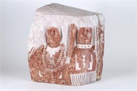 Harrison Keith Native American Granite Sculpture
