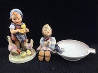 Vtg. Hummel Ashtray & Figurine