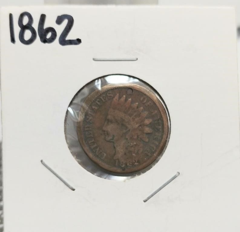 1862 INDIAN HEAD CENT